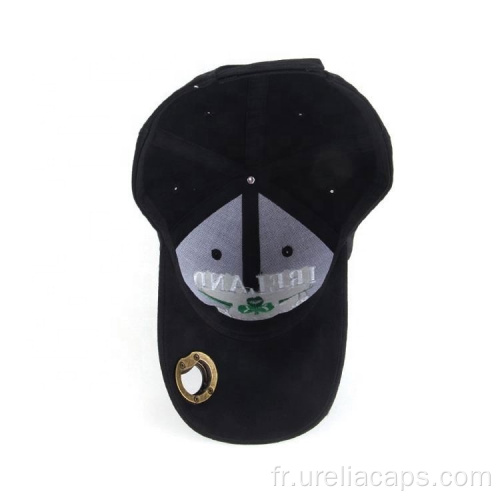 Casquette de baseball en coton avec ouvre-bouteille